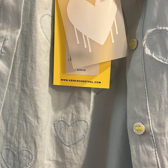 Kerri Rosenthal | 🩵Mia Shirt Heart Appliqué 🩵NWT - Picture 11 of 12
